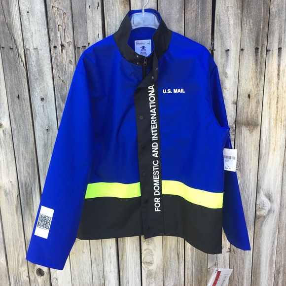 NWT Forever 21 USPS Graphic Reflective Trim Jacket - Picture 7 of 8